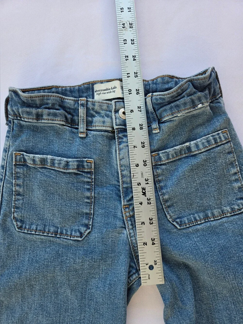abercrombie kids Light Wash Straight-Leg Girls' Jeans